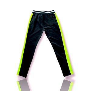 Track pants Men’s - Black Neon Green -Athletic Pants -Sweat Pants -Joggers